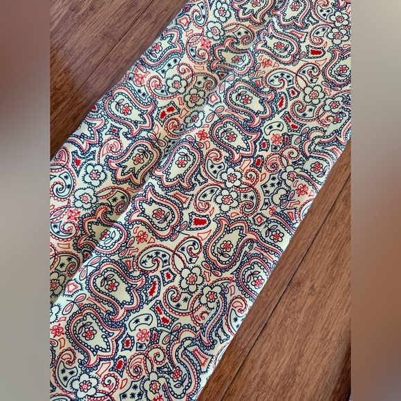 Vintage 1960s Izod of London Yellow Paisley Men's Slacks Adjustable 32” Waist - Picture 2 of 13